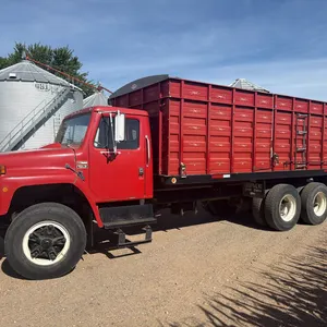 1979 International  Model 1924 Tandem Grain Truck, 81,877 Miles, 4x4 Manual Transmission, Gas, Roll Tarp