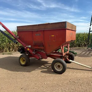 Nu-Bilt Co (2) Compartment Gravity Wagon Seed Tender w/ Hyd Sudenga Brush Auger