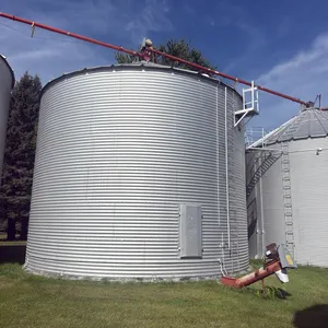 GSI Grain Bin, 30’ Approx 12,000 Bu, Full Floor, Unloading Auger, Airstream Fan, Top Middle Cross Auger Goes with This Bin,  Seller to Disconnect Powe