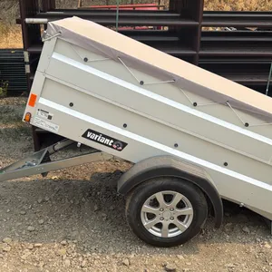 2026 Variant 205 S1 Tilt Bed 4 X 6 Ft Galvanized Utility Trailer w. Extended Solid Sides + Tarp~New!