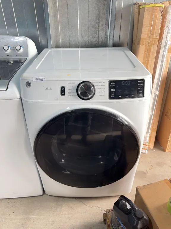 GE GFD55ESMN1WW Electric Dryer with Manual
