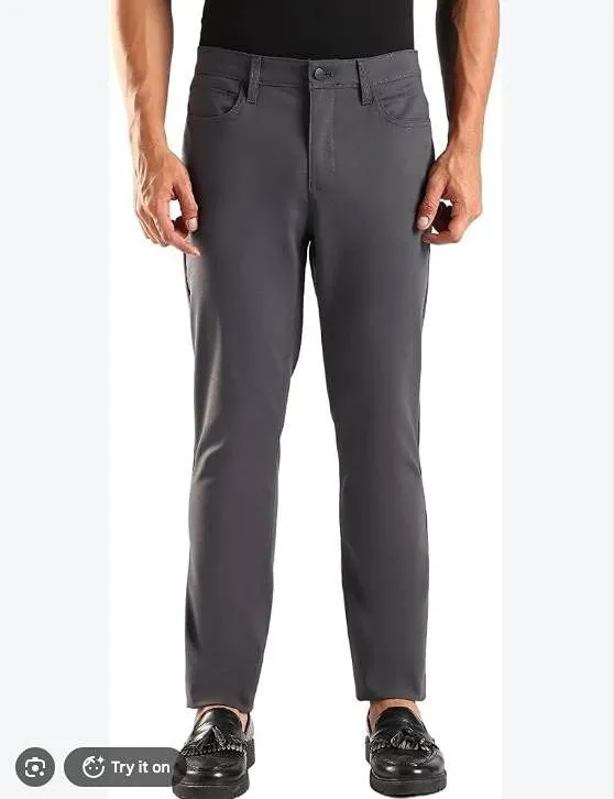 Calvin Klein Men's Pants W38 L30 Stretch - grey