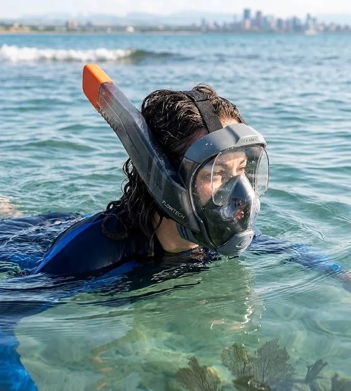 Oceanic Full Face Snorkel Mask, Size L-G
