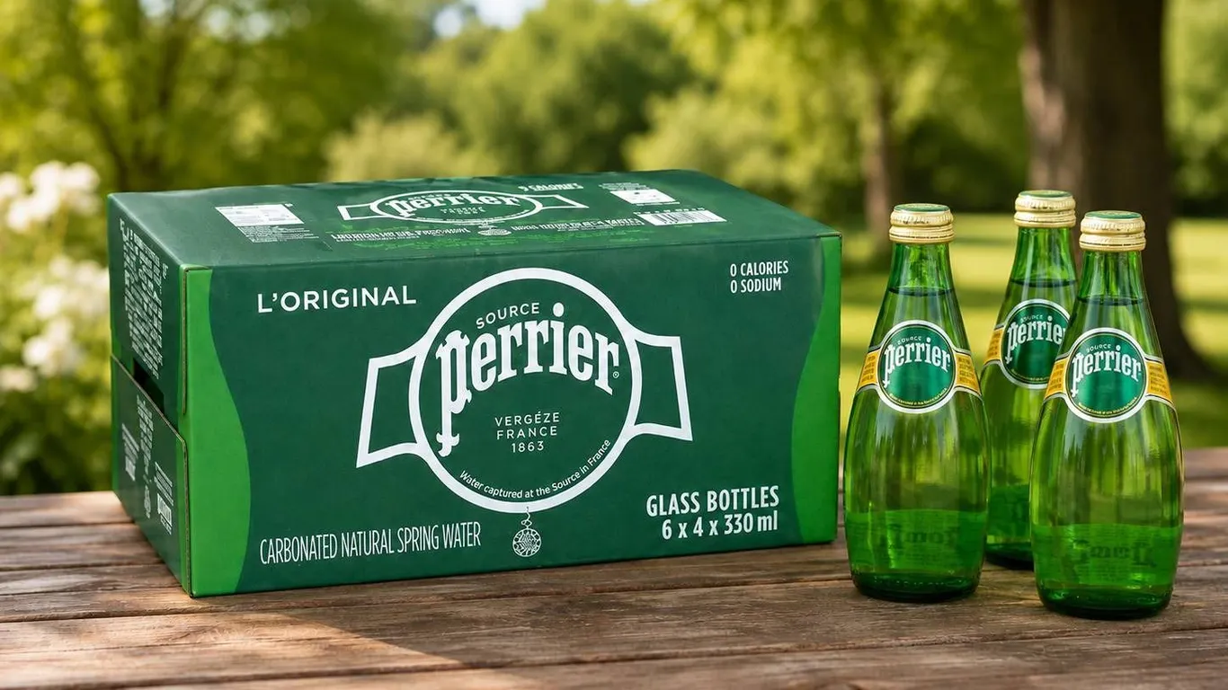 Perrier Glass Bottles 24 x 330ml
