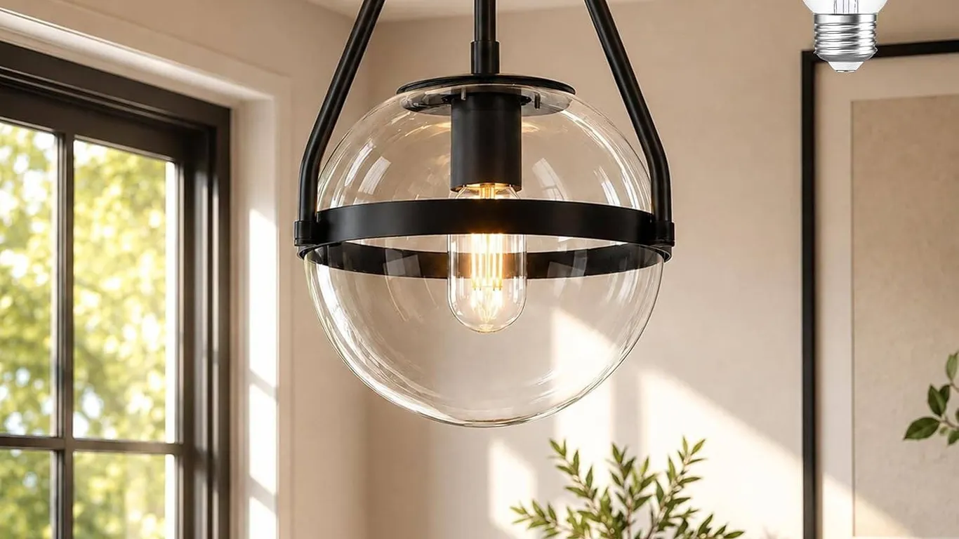 Qiu-1003-20-QH-F Glass Globe Ceiling Light Fixture
