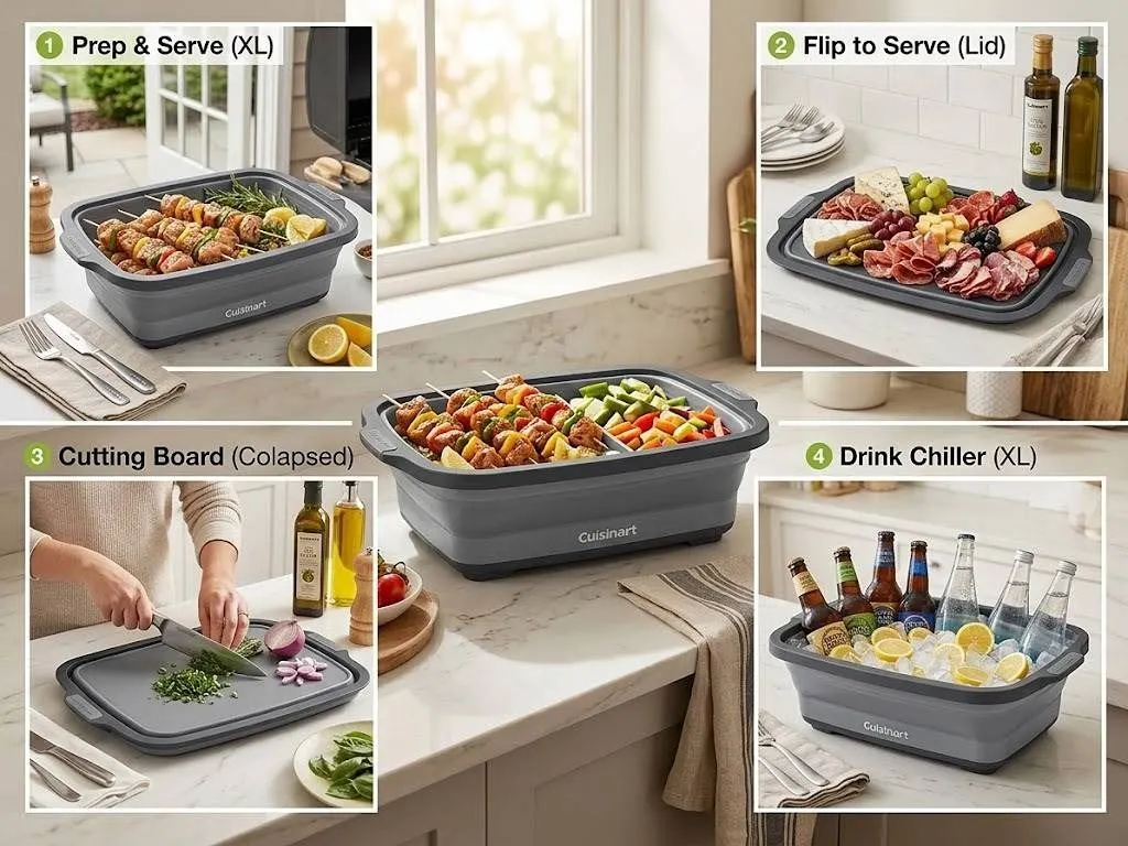 Cuisinart 4-in-1 XL Expandable Prep & Serve Tub