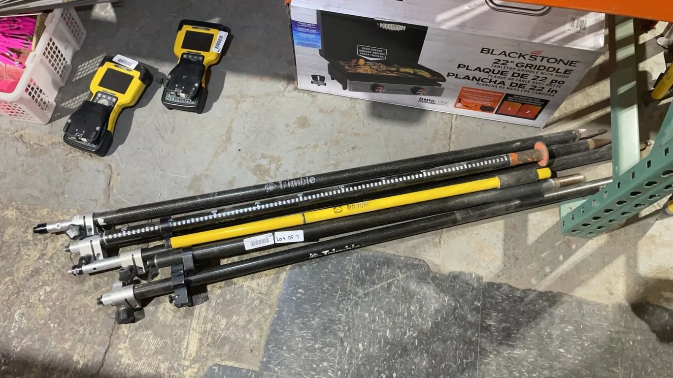 Trimble and Generic Survey Prism Poles Lot