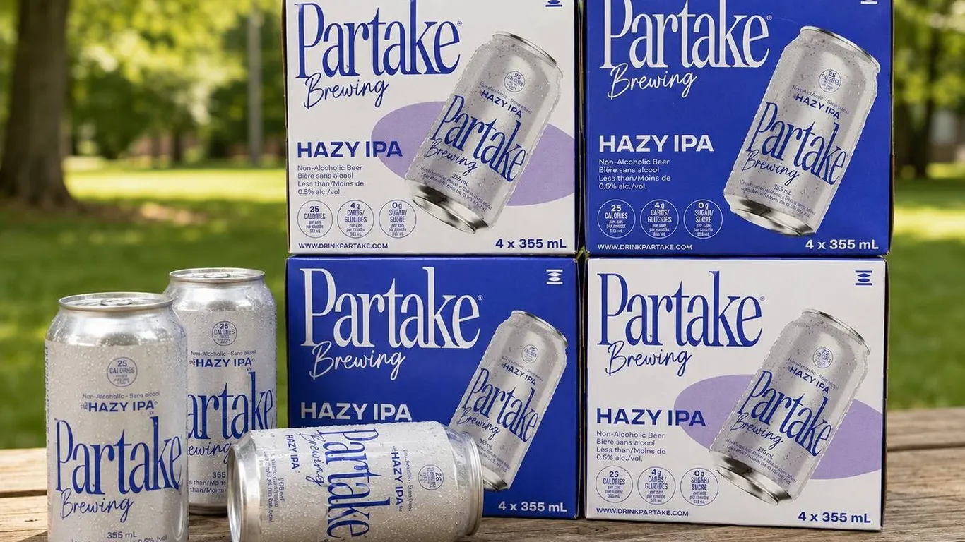 Partake Brewing Hazy IPA Non-Alcoholic Beer 16 x 355mL