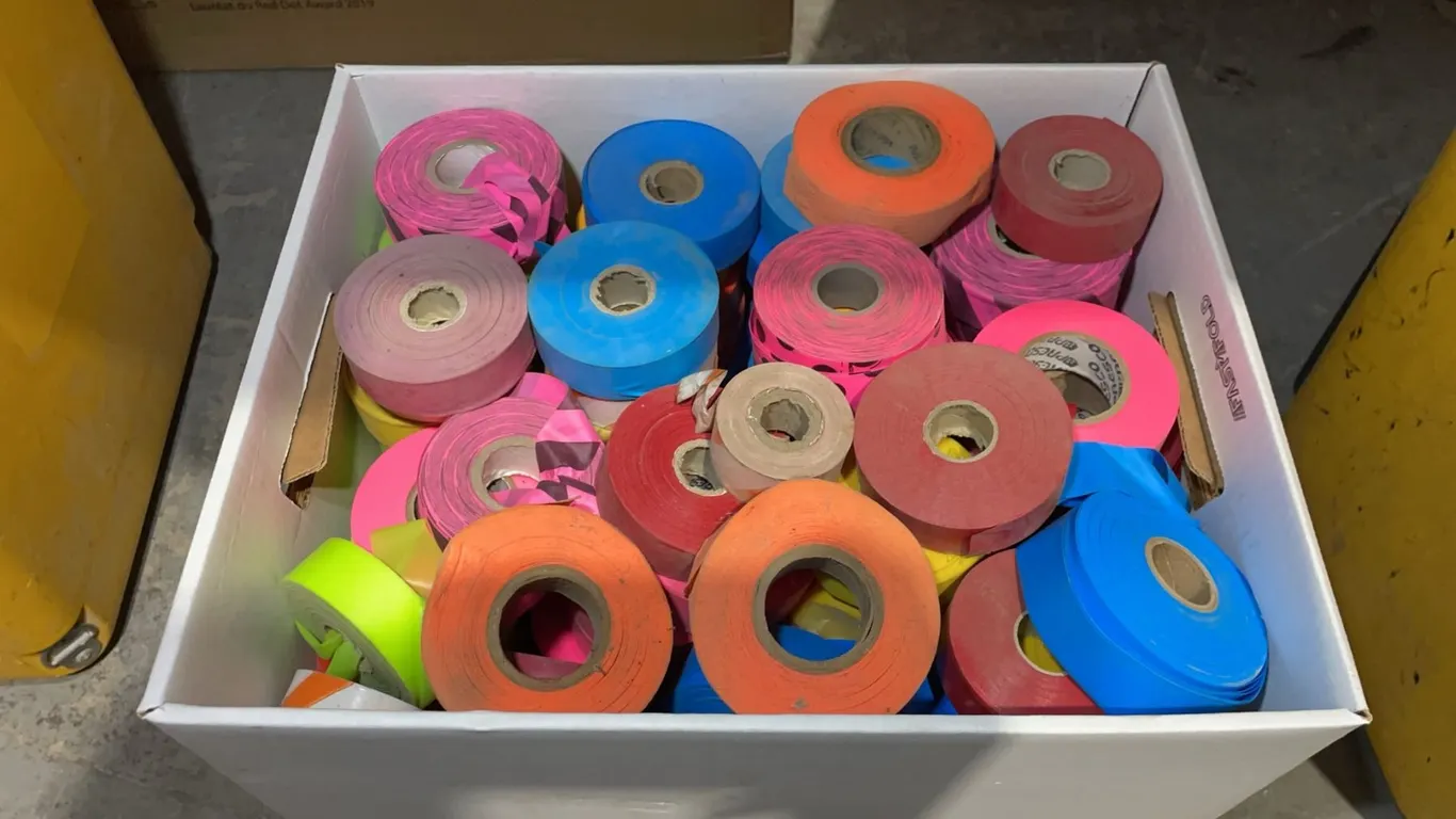 100 Assorted Survey Flagging Rolls