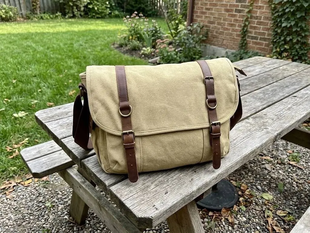 Rothco Vintage Canvas Explorer Shoulder Bag, Khaki