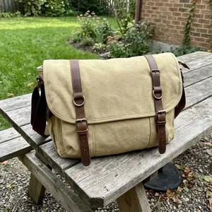 Rothco Vintage Canvas Explorer Shoulder Bag, Khaki