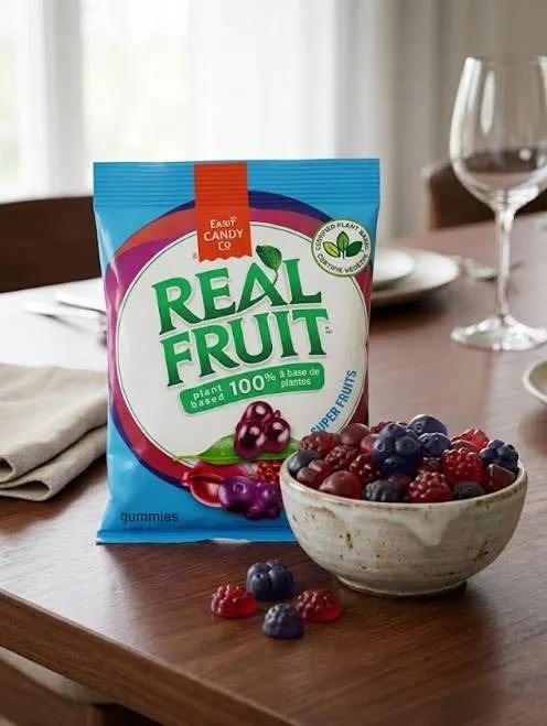 Dare Candy Co Real Fruit Plant-Based Gummies, 12 x 180g