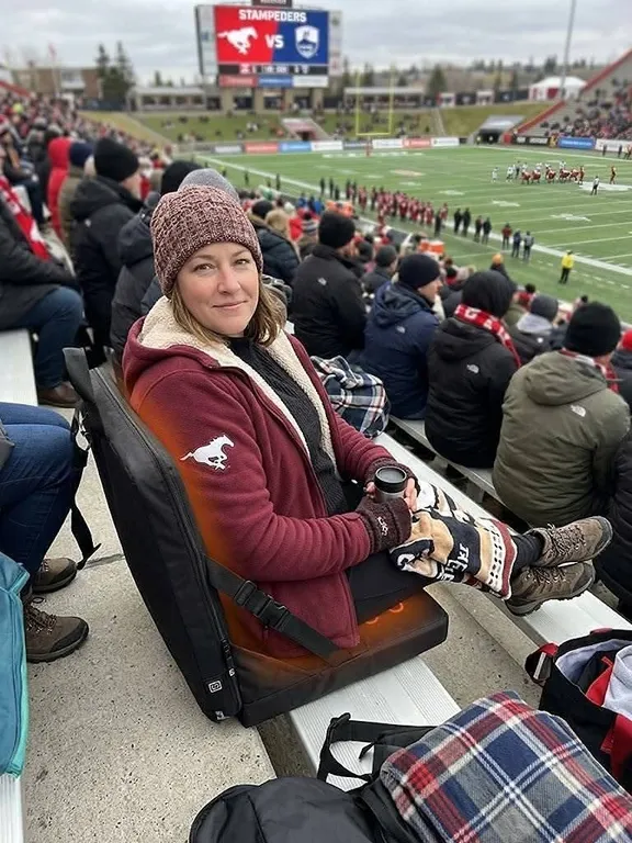 Portable Heated Stadium Hunting Seat Cushion