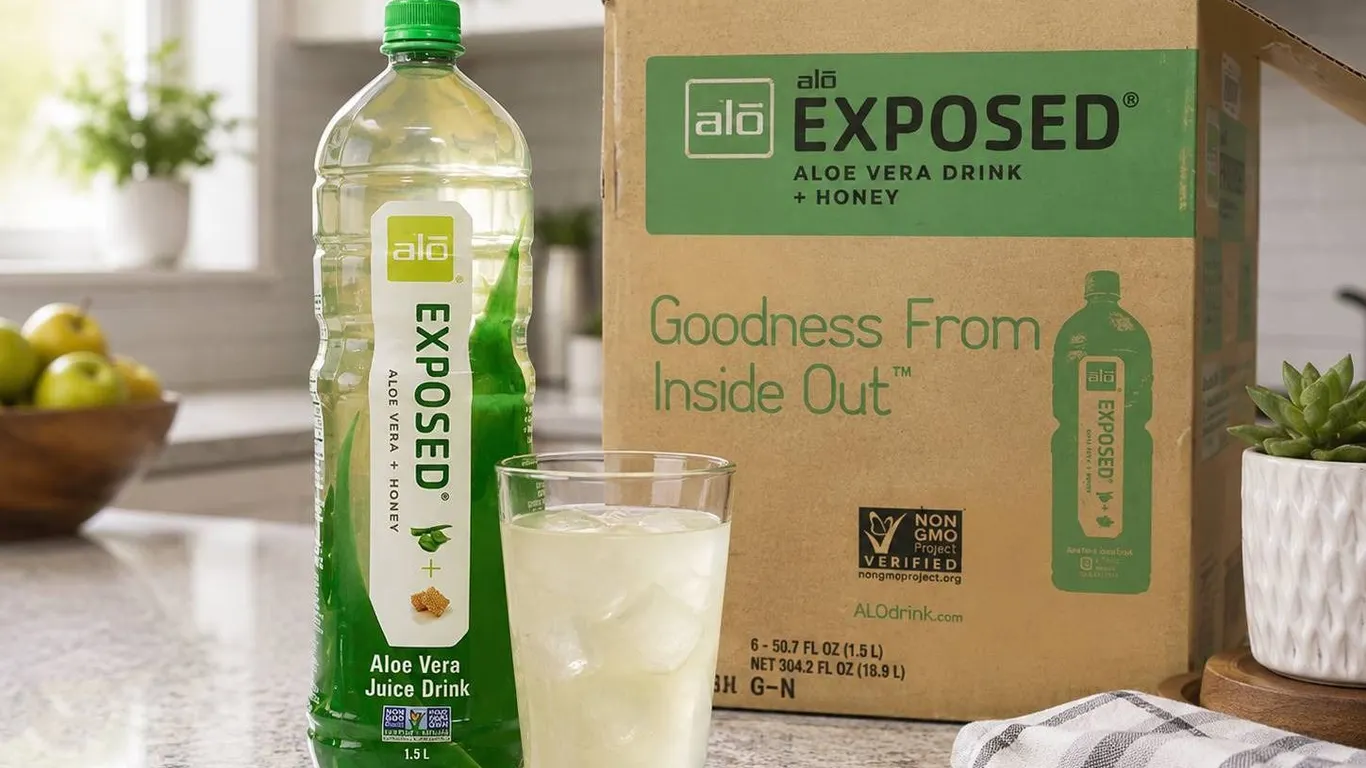 Alo Exposed Aloe Vera Juice Drink 1.5L, 6 Pack