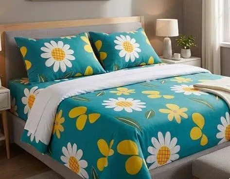 Comfy Bamboo World 4-Piece Queen Sheet Set