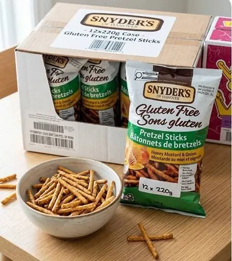 Snyder's Gluten Free Pretzel Sticks 12 x 220g