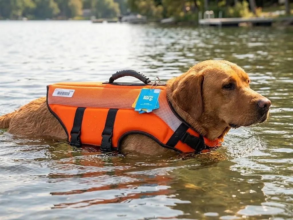 South Paw XL Dog Life Vest, Orange