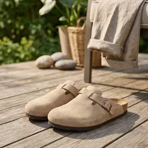 KIDMI Suede Slip-On Clogs Size 41