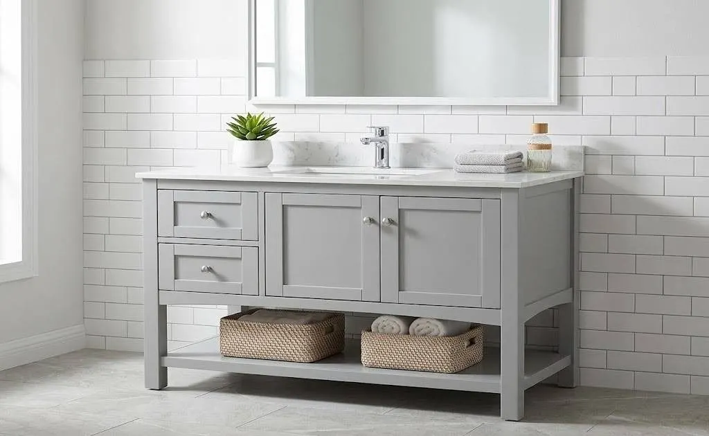 Co-op Gold 42" Daisy Vanity Grey