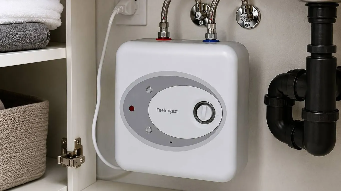 Techome Electric Water Heater with Tubing