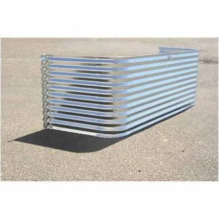 Lot of 10 Corrugated Metal WINDOW WELL Panels 49" x 22"