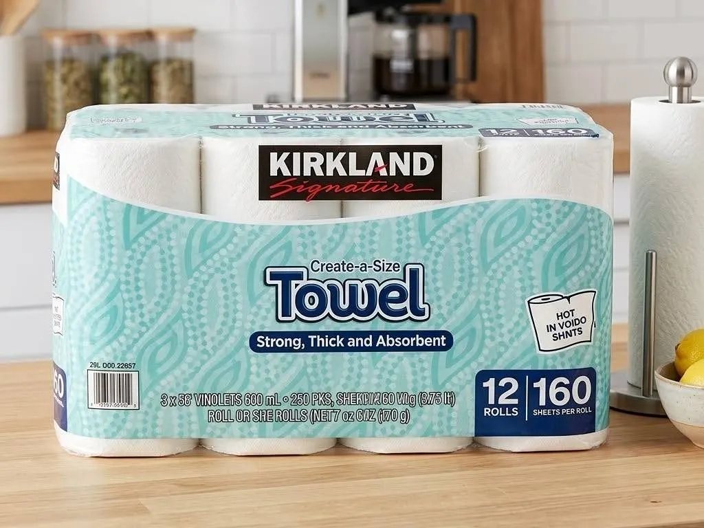 Kirkland Signature Paper Towels, 2-Ply, 12 Rolls