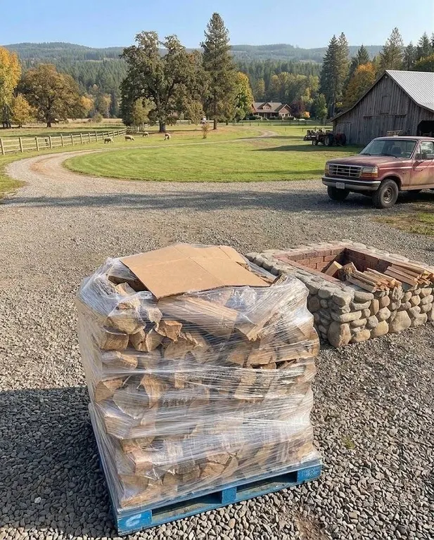 Pallet of Firemaster Premium Firewood Bundles