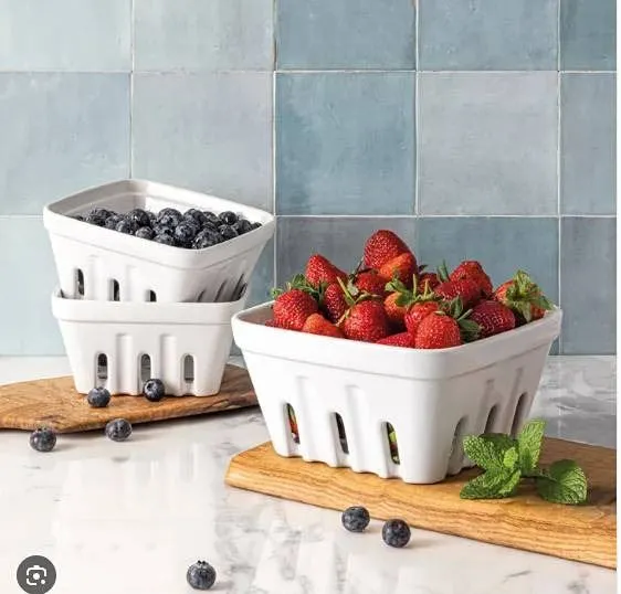 Over&back Multipurpose Stoneware Baskets Set
