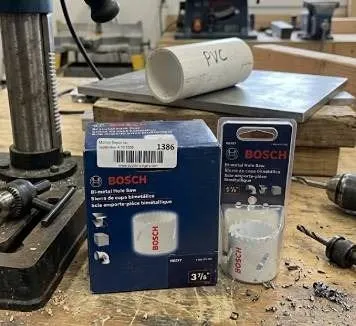 Bosch Bi-Metal Hole Saw Set, 3 7/8" and 1 7/8"