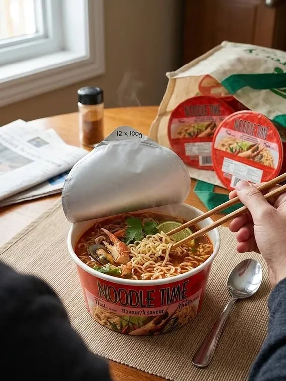 Noodle Time Thai Flavor Instant Ramen, 12 x 100g