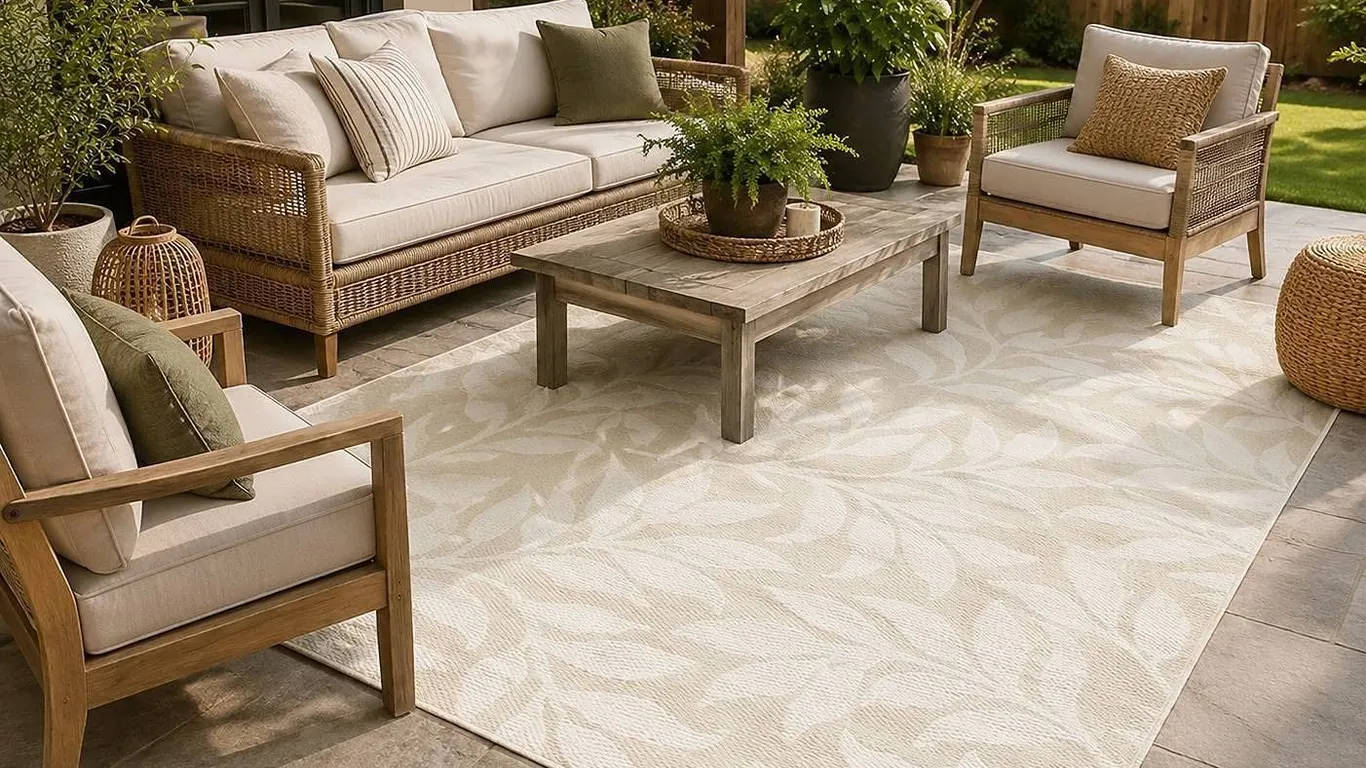 Sonoma Beige Woven Rug 60" x 97"