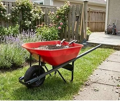Steel Wheelbarrow 6 Cubic Feet Capacity