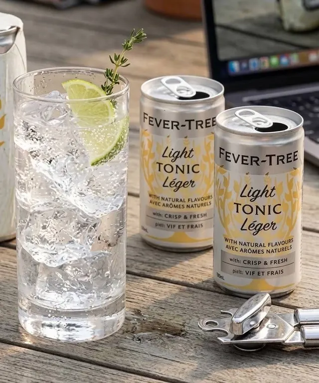 Fever-Tree Light Tonic 3x(8 x 150ml) Cans