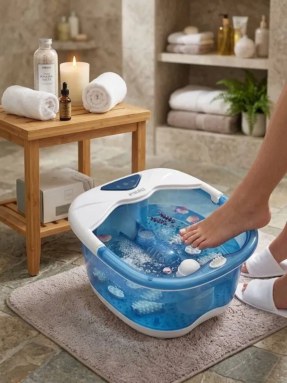 Homedics Blue Foot Spa Bath with Rollers