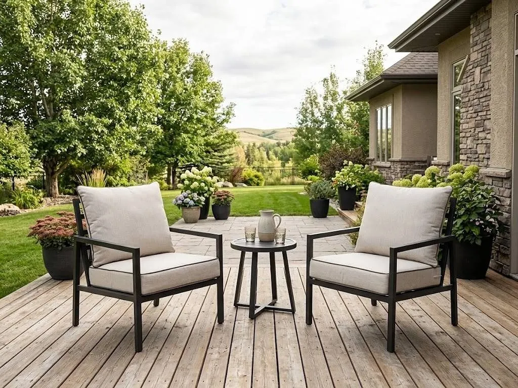 Hampton Bay Broadview Patio Chairs with Cushions, 26†x 28†x 35â€