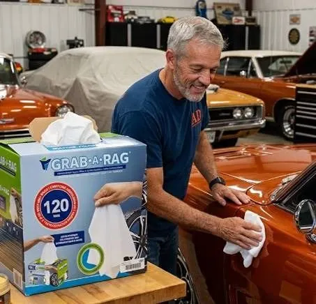 GRAB-A-RAG 120-Count Reusable Microfiber Wipes
