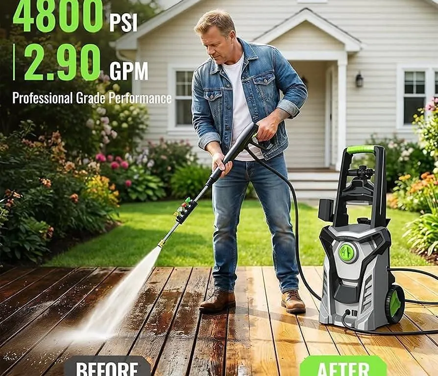2200W Heavy Duty Electric Pressure Washer