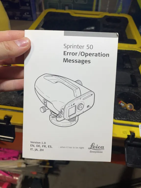 Leica Sprinter 50 Electronic Level Set