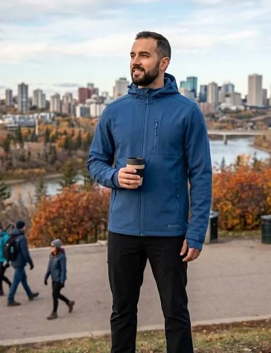 Bench Navy Blue Hooded Jacket Size L/G