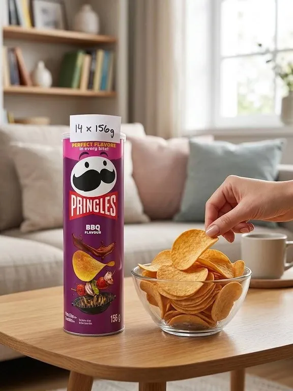 Pringles BBQ Flavour Potato Crisps 14 x 156g