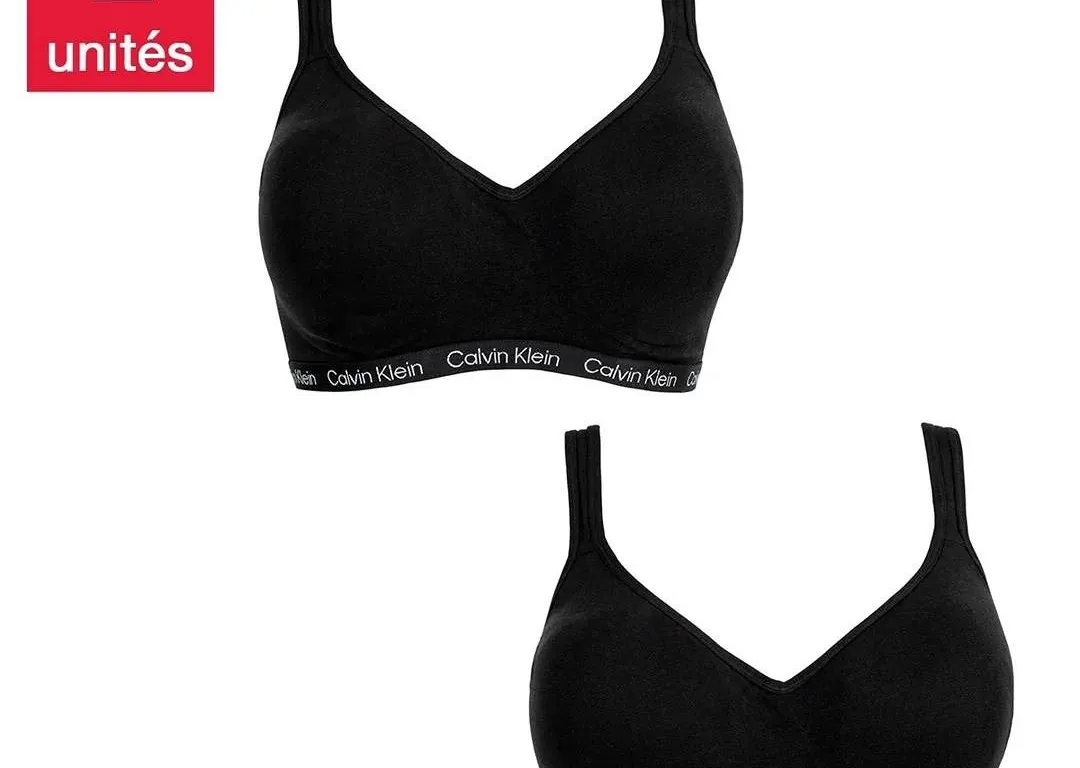 Calvin Klein 2 Pack Cotton Modal Bralette M