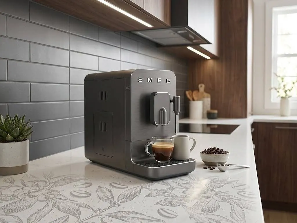 SMEG Espresso Coffee Machine Black