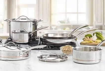 Kirkland 5-Ply Stainless Steel 10-Piece Cookware Set