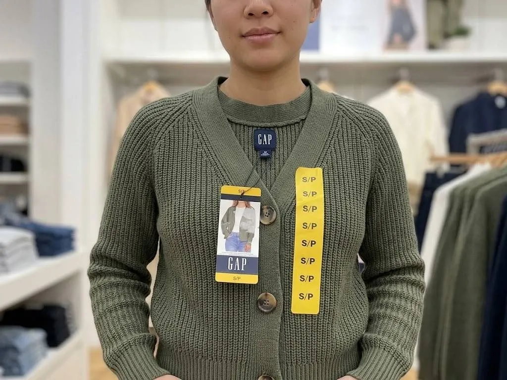 GAP Olive Green Button-Up Cardigan S/P