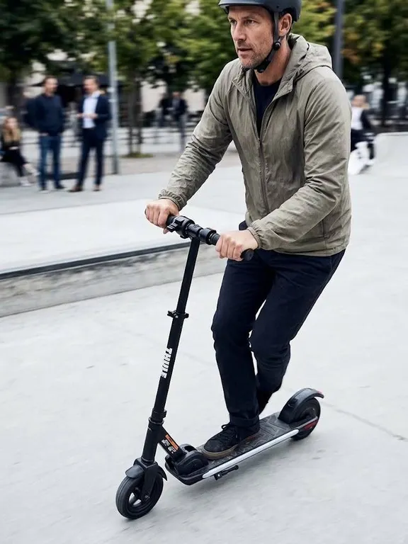 Black Electric Kick Scooter with LCD Display