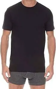Kirkland Signature Men's Black Crew Neck T-Shirts 6-Pack S/P