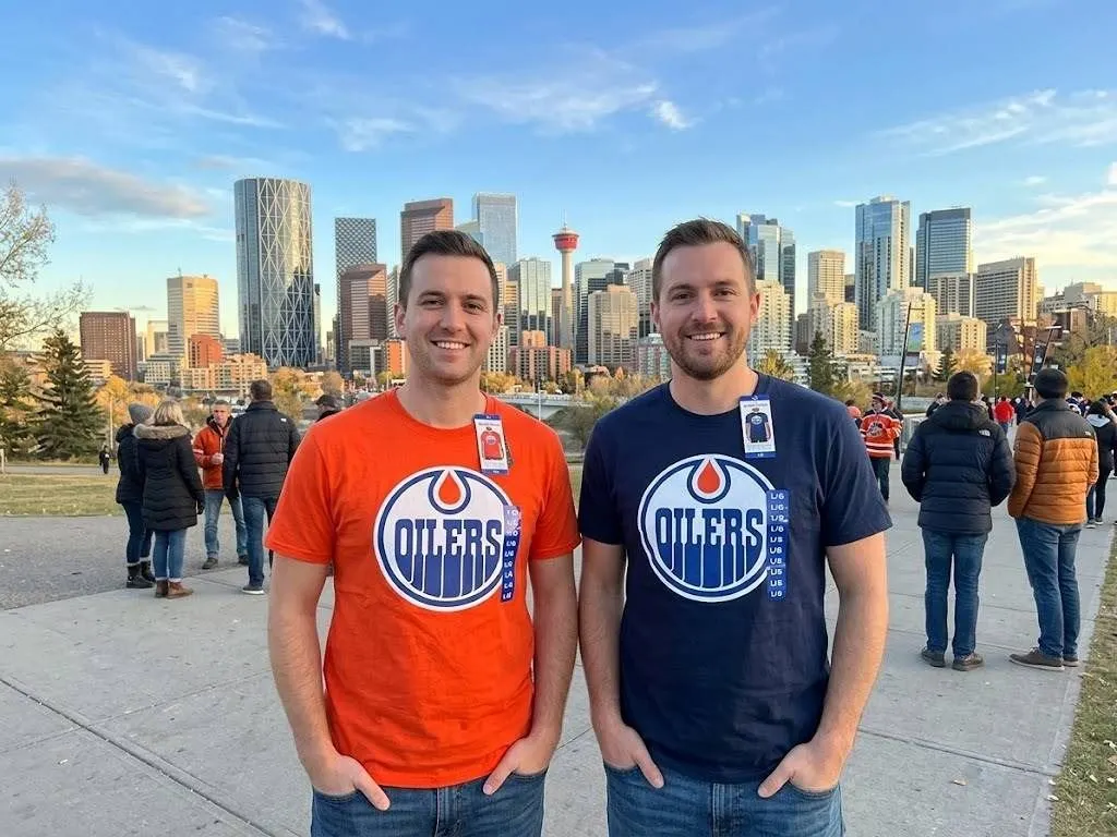 Edmonton Oilers NHL T-Shirts, 2 Pack, Size Large