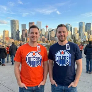 Edmonton Oilers NHL T-Shirts, 2 Pack, Size Large