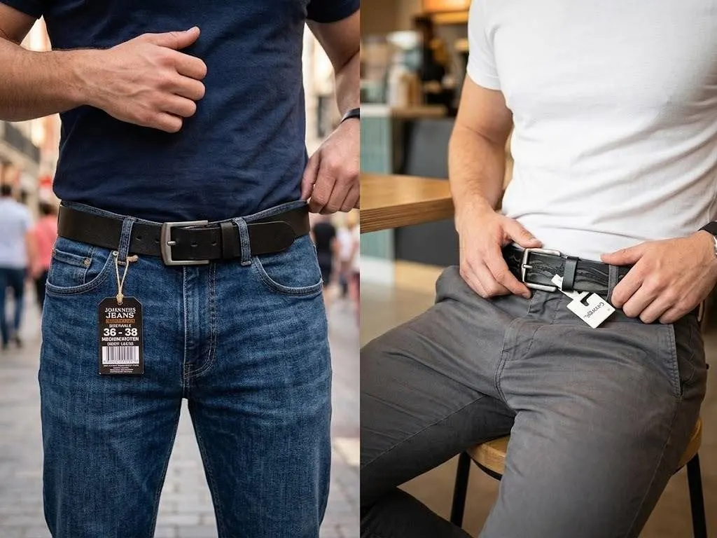 Lot of 2 Men's Black Belts Size 36