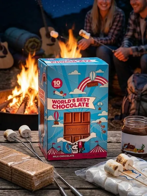 MrBeast Milk Chocolate 10-Bars x 60g (600g Total)